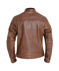 Giacca Moto in Pelle John Doe Storm Jacket Tobacco - cafetwin