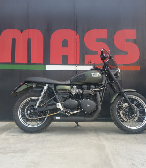 Escapamento Completo 2em1 Cross – Triumph Bonneville / Scrambler / Thruxton Carb 