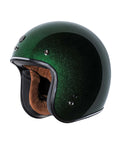 Casco Jet T-50 Torc Limecycles Green Mega Flake - cafetwin