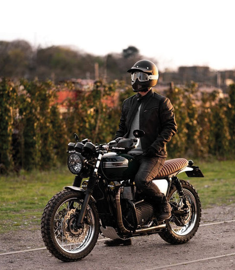 Sattel Triumph Cafe Racer Hellbraun