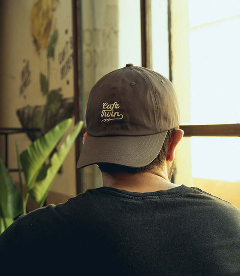 Hat Cafe Twin Dad Grey