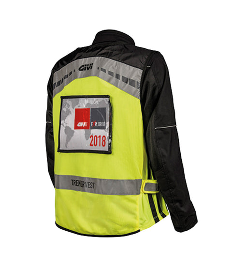 Fluorescent Yellow High Visibility Vest - GIVI