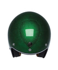 Casco Jet T-50 Torc Limecycles Green Mega Flake - cafetwin