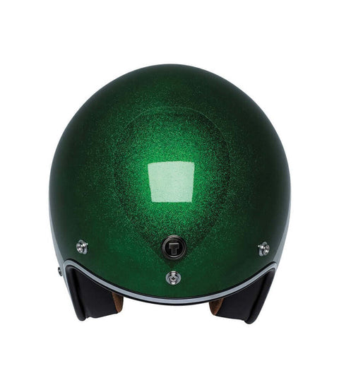 Helmet Jet T-50 Torc Limecycles Green Mega Flake