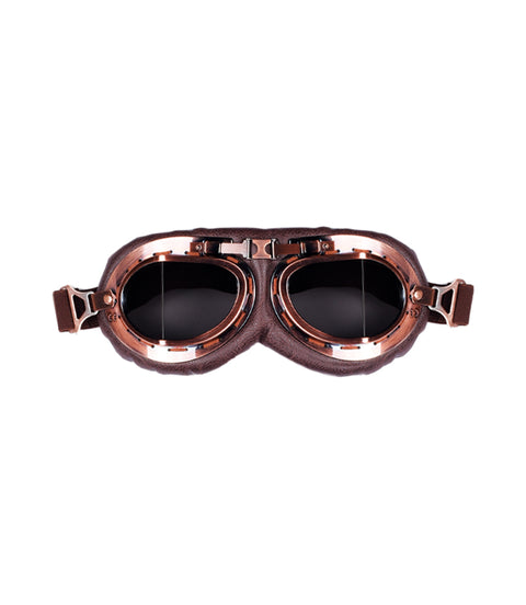 Lunettes Moto Vintage Lentilles fumées marron