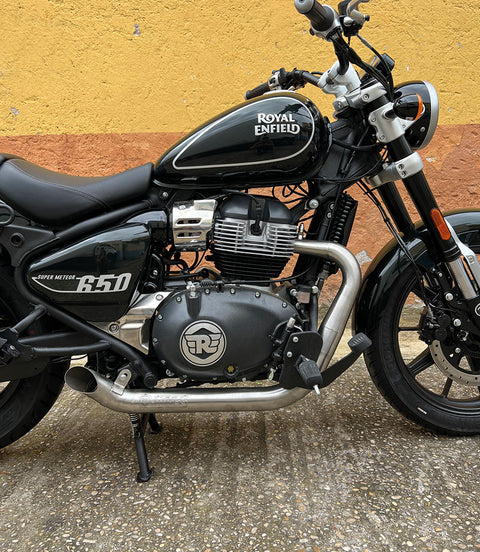 Escapamento Super Meteor 650 Hot Rod homologado Cafe Twin x Mass