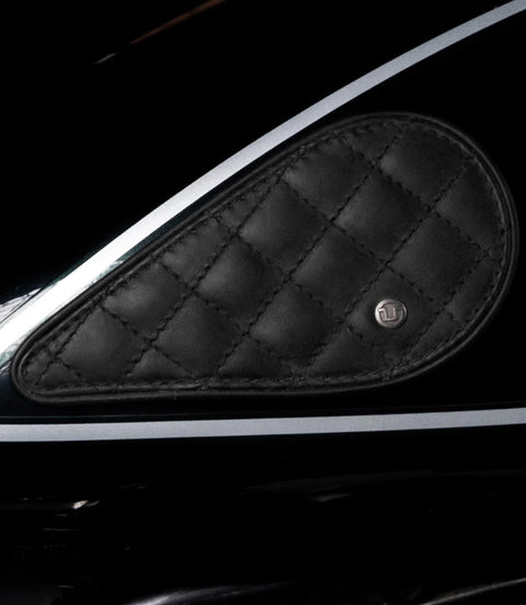 Seitenverkleidung Tear Drop Diamond Schwarz Tank Guards