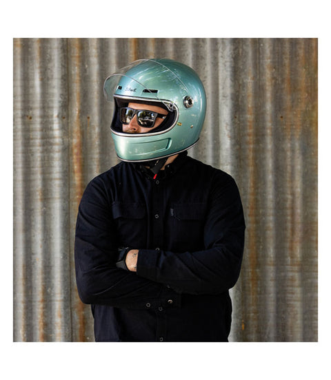 Casque Biltwell Gringo SV Metallic Sea Foam