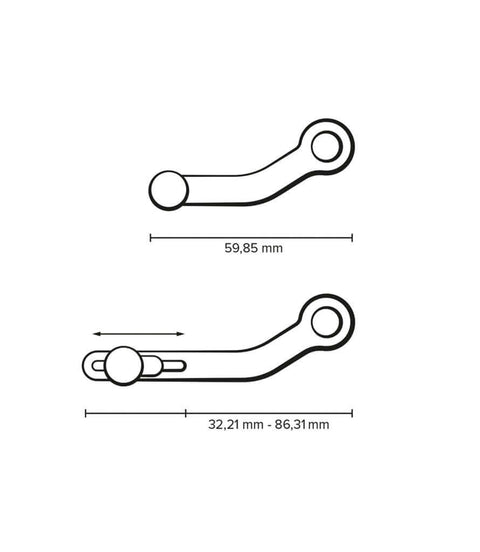 Pedal de cambio ajustable BMW R nineT (20-24)