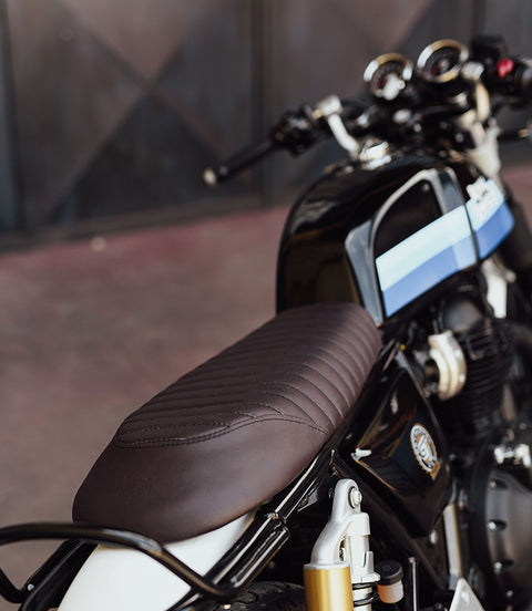 Slim saddle Interceptor 650 / Continental GT Brown - Cafe Twin