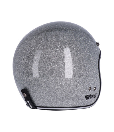 Helmet Jet Vintage Disco Ball Silver Roeg