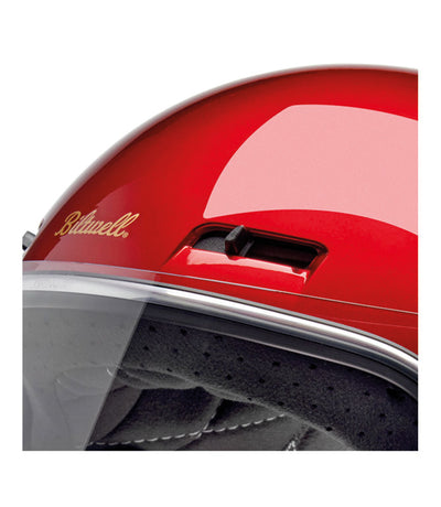Casque Biltwell Gringo SV rouge cerise métallisé