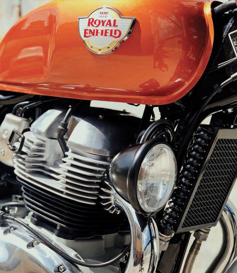 Faretto Supplementare Nero Royal Enfield - cafetwin