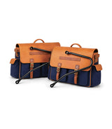 Coppia di Borse Expedition Blue con Telai per Super Meteor 650 / Shotgun