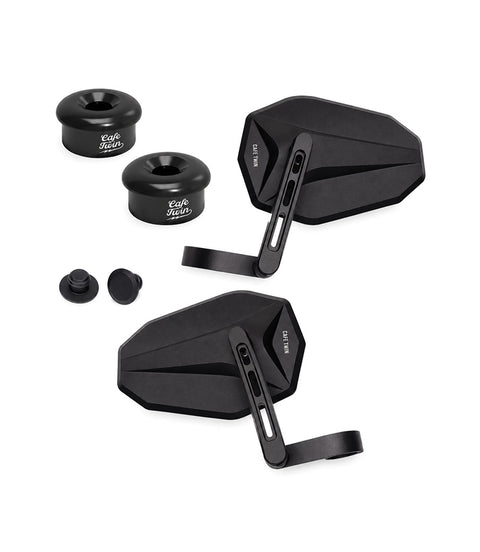 Bar End-Spiegelkit SHIELD mit Adaptern für Guerrilla 450 / Himalayan 450 