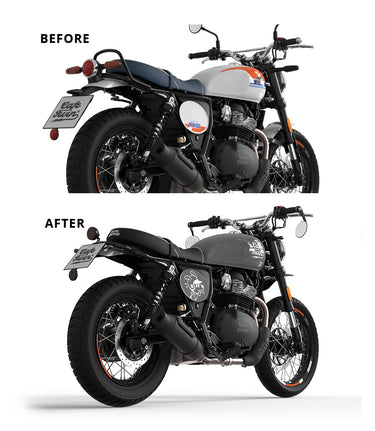 Portatarga Corto Cafe Twin per Royal Enfield Bear 650