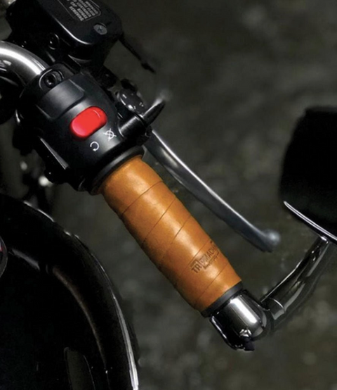 Kit Croce Faro, Fascette Fermacavi e Manopole in Pelle Vintage Tan trip Machine