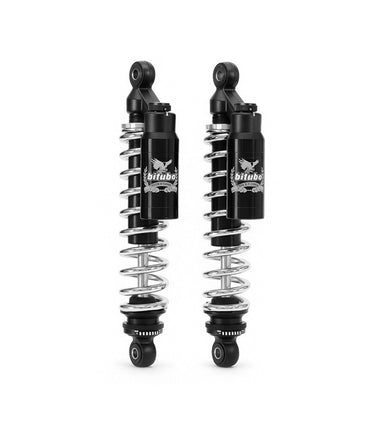 Ammortizzatori per Interceptor / Continental GT Bitubo Cromati: Precarico, Estensione e Compressione - cafetwin