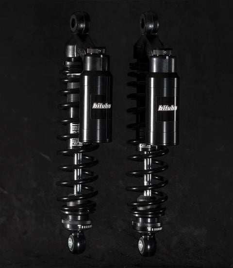 Ammortizzatori Shotgun Bitubo WMT0 Dark Edition 336 mm - Precarico, Estensione e Compressione - cafetwin