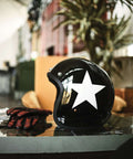 Casco Bandit Nero Stella Bianca