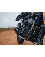 Compact Black Crash Bars for Bear / Interceptor / Continental GT 650 - Royal Enfield - cafetwin