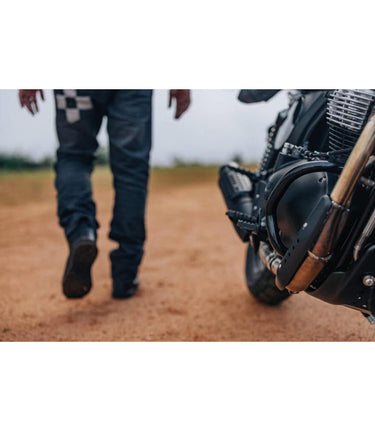 Compact Black Engine Guard Bars for Bear / Interceptor / Continental GT 650 - Royal Enfield - cafetwin