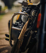 Barres de Protection Moteur Larges Silver pour Bear / Interceptor / Continental GT 650 - Royal Enfield - cafetwin
