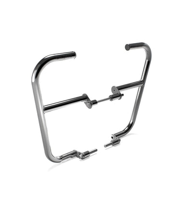 Wide Engine Guard Bars Silver for Bear / Interceptor / Continental GT 650 - Royal Enfield - cafetwin