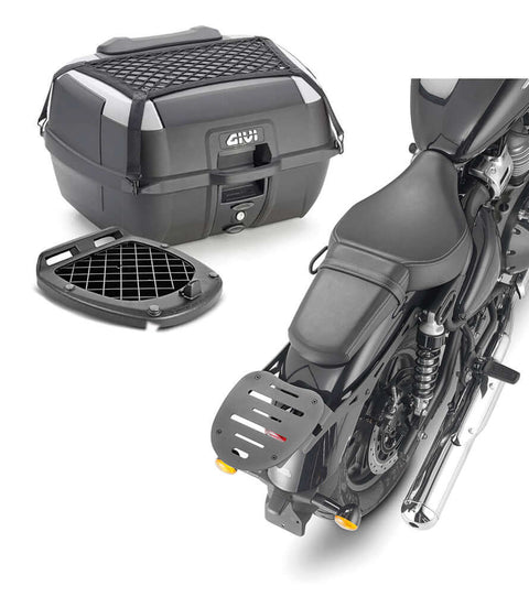 Bauletto B45+ con Portapacchi per Super Meteor 650 - GIVI - cafetwin