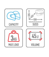 Givi B45+ Monolock Universal Top Case - cafetwin