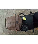 Leather Top Case for Himalayan - Brown - Cafe Twin x Trip Machine - cafetwin