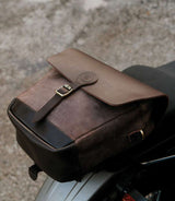 Leather Top Case for Himalayan - Brown - Cafe Twin x Trip Machine - cafetwin