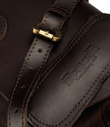 Leather Top Case for Himalayan - Brown - Cafe Twin x Trip Machine - cafetwin