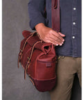 Borsa Laterale Moto Scrambler Trip Machine Cherry Red