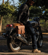 Saddlebag "Classic" Trip Machine - Cognac - cafetwin