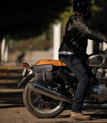 Saddlebag "Classic" Trip Machine - Black - cafetwin