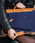Borsa Laterale Expedition Blue con Staffe - cafetwin