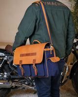 Expedition Blue Side Bag with Brackets - cafetwin