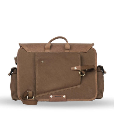 Saddlebag Expedition Brown with Brackets - cafetwin