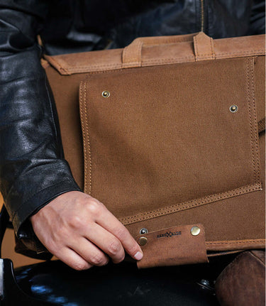 Saddlebag Expedition Brown with Brackets - cafetwin