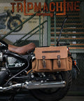 Borsa Laterale Expedition Marrone con Staffe - cafetwin