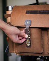 Expedition Brown Side Bag with Brackets - cafetwin