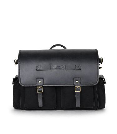 Saddlebag Black Expedition with Brackets - cafetwin