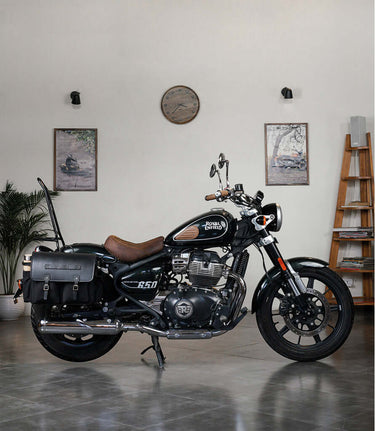 Saddlebag Black Expedition with Brackets - cafetwin