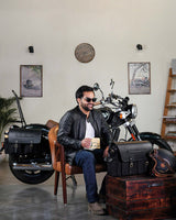 Expedition Black Side Bag with Brackets - cafetwin