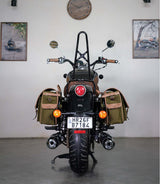 Saddlebag Expedition Green with Brackets - cafetwin