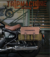 Saddlebag Expedition Green with Brackets - cafetwin