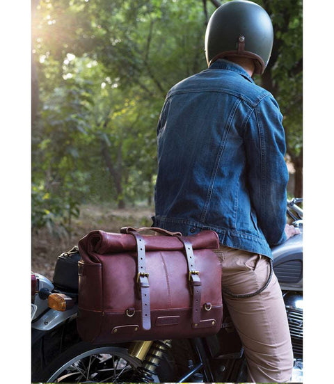 Borsa Laterale Scrambler in pelle