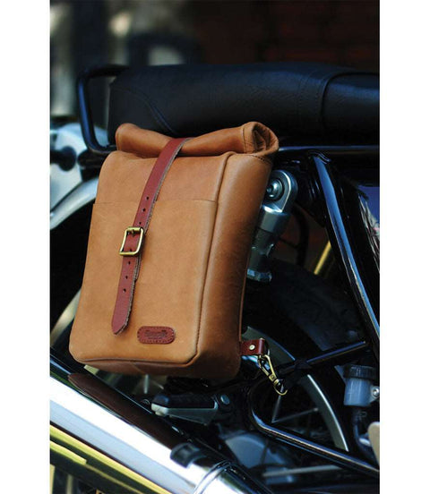 Borsa Moto Laterale Vintage Trip Machine Vintage Tan