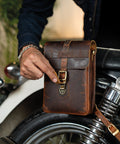 Borsa Laterale Moto Universale Moto Sling Bag Cognac - cafetwin